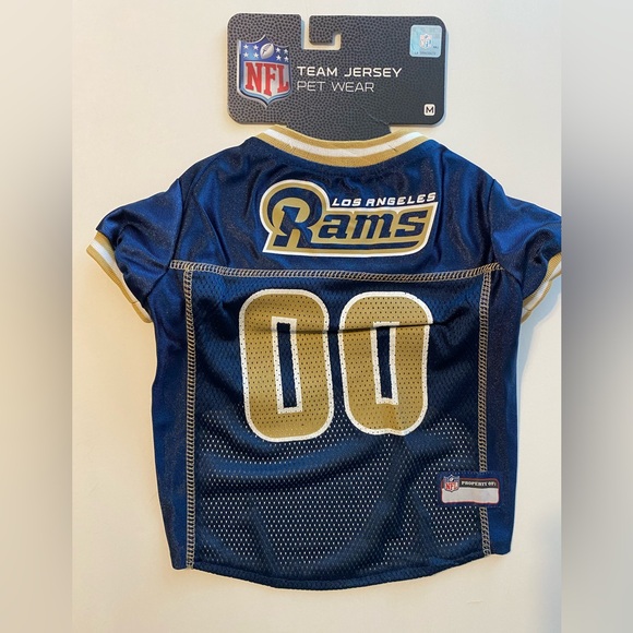 NFL Team Jersey Pet Ware Los Angeles Rams  Dog / Cat Jersey  Medium - Picture 1 of 4